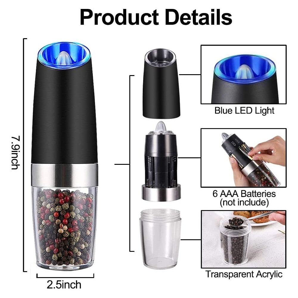 Electric Pepper Mill Stainless Steel