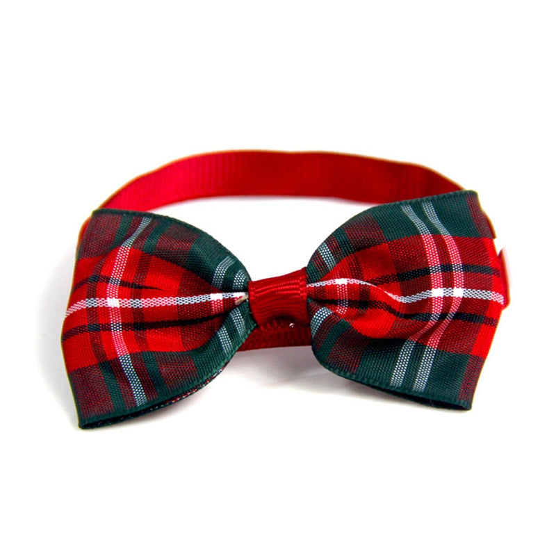 Pet Christmas Bow Collar