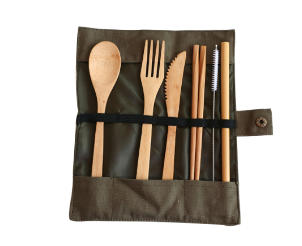 6 Piece Wooden Cutlery Set